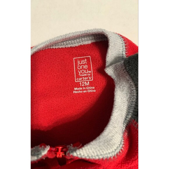 just One You by Carters fleece footed pajamas Size 12 months - Picture 9 of 9